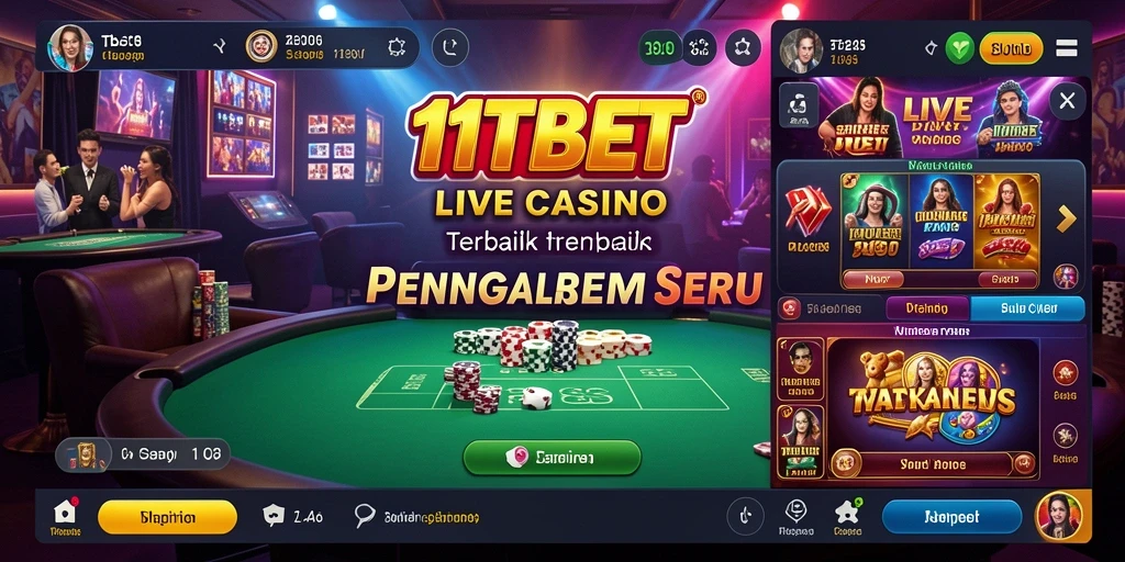 Screenshot gameplay Live Casino 11TBET yang seru dan mendebarkan.
