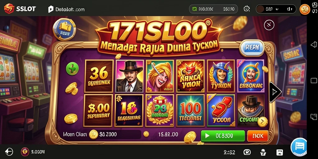 Tampilan gameplay yang menarik dari 171SLOT, menampilkan mesin slot yang bervariasi.