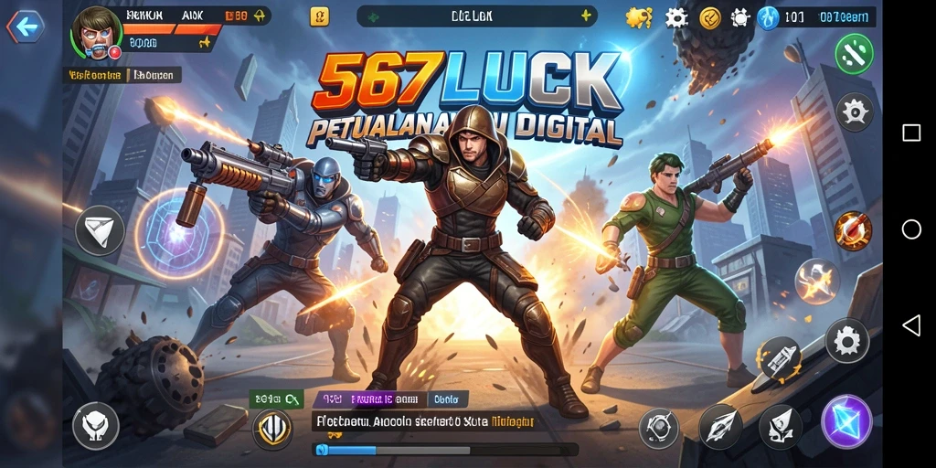 Screenshot menampilkan gameplay aksi mendebarkan dari 567LUCK.