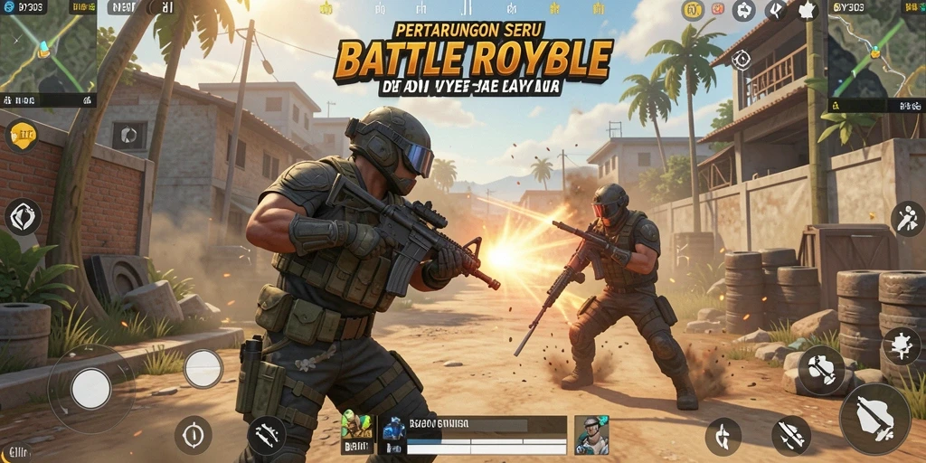 Gameplay seru dan mendebarkan di BOY303 Battle Royale.