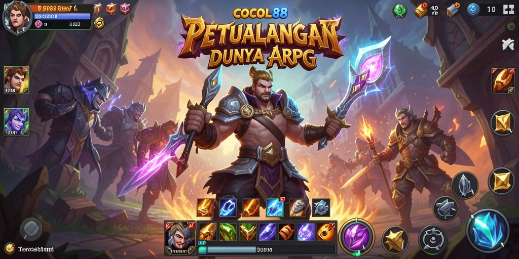 Screenshot menampilkan aksi seru dalam gameplay ARPG COCOL88.