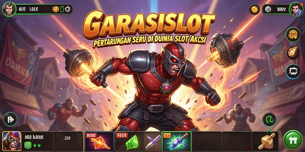 Tampilan aksi seru dalam GARASISLOT dengan gameplay yang menegangkan.