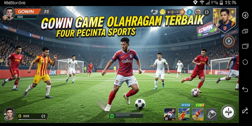 Gambar menunjukkan gameplay <strong>GOWIN</strong> yang seru dengan aksi olahraga mendebarkan.