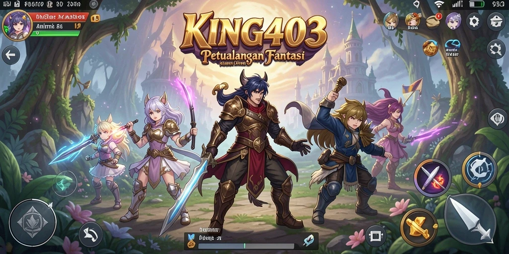 Screenshot menampilkan aksi seru gameplay Anime di KING403.