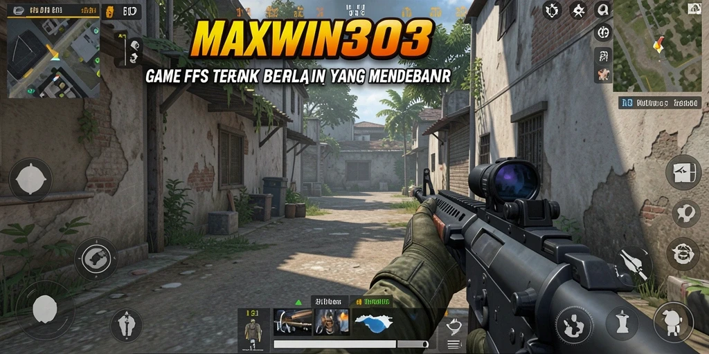 Tangkapan layar gameplay dari MAXWIN303 menunjukkan aksi tembak-menembak yang intens.