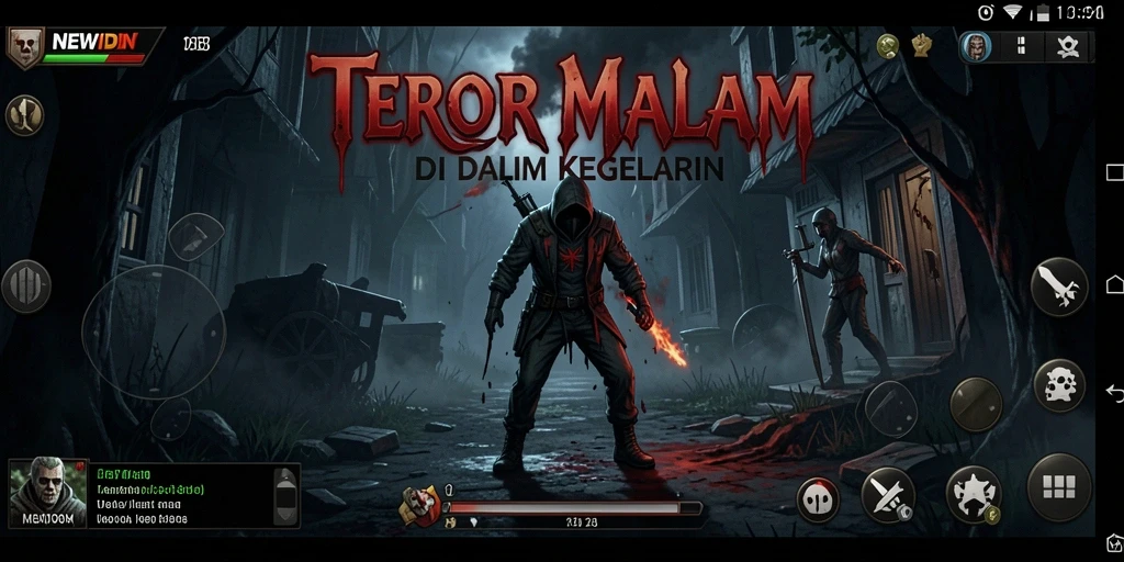 Screenshot gameplay yang menampilkan suasana Horror yang menegangkan.