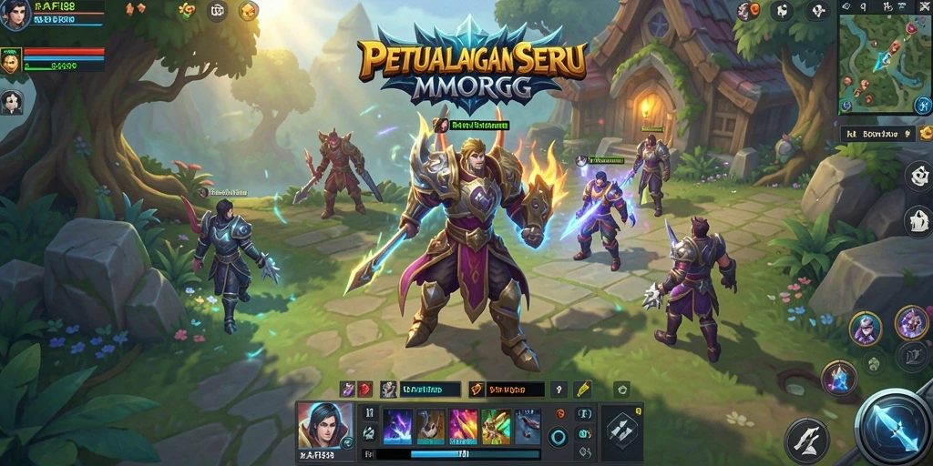 Screenshot gameplay RAFI88 menampilkan aksi petualangan MMORPG yang mendebarkan.