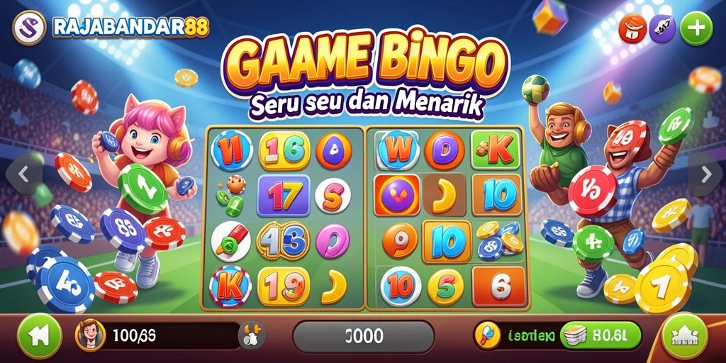 Screenshot utama RAJABANDAR88 menampilkan gameplay Bingo yang seru dan interaktif.