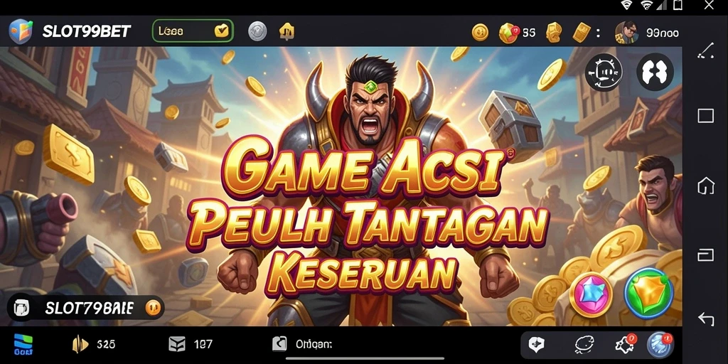 Tampilan gameplay SLOT99BET yang mendebarkan dan penuh aksi.
