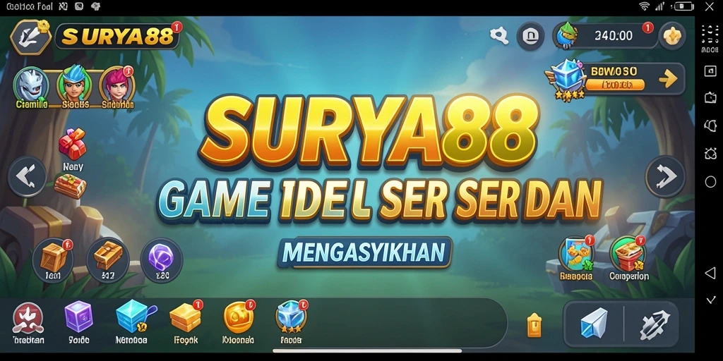 Tampilan gameplay SURYA88 yang mengasyikkan dan penuh warna.